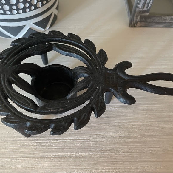 Vintage Wrought Iron Chafing Dish Votive Candle Food Warmer Trivet Robert Emig - Picture 2 of 7